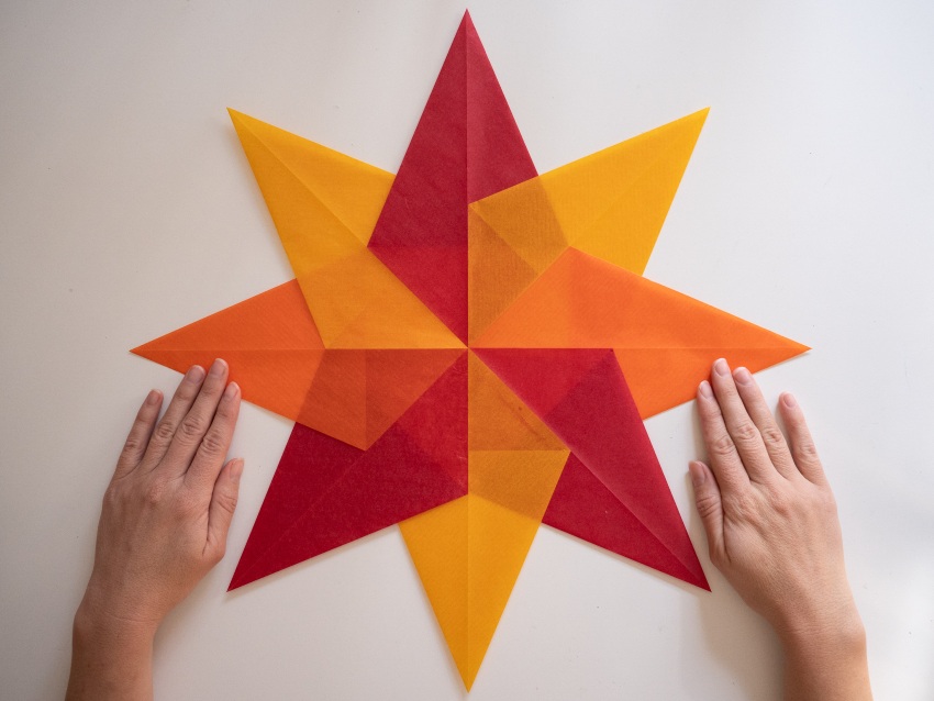 Translucent Or Kite Paper. Suitable For Making Window Stars Or