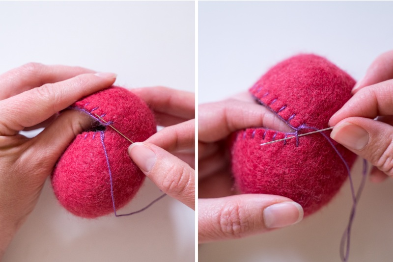 DIY Wool Felted Eggs for Easter - Woodlark Blog