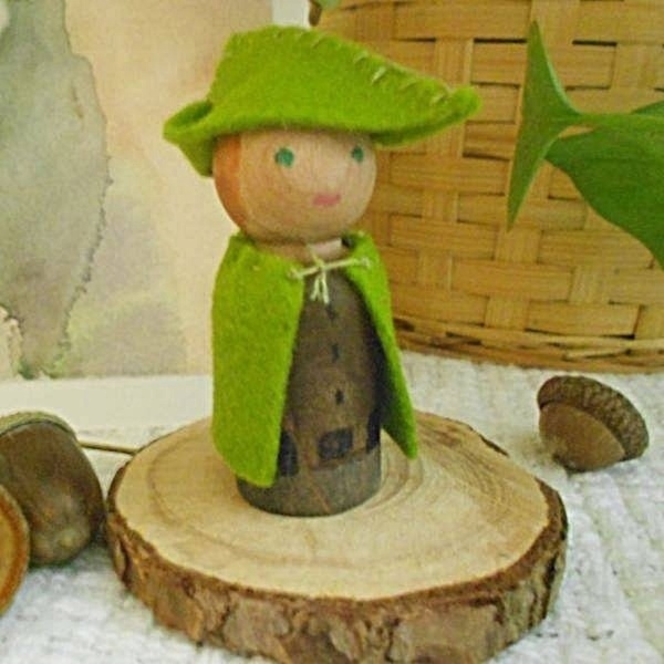 Woodsman Peg Doll